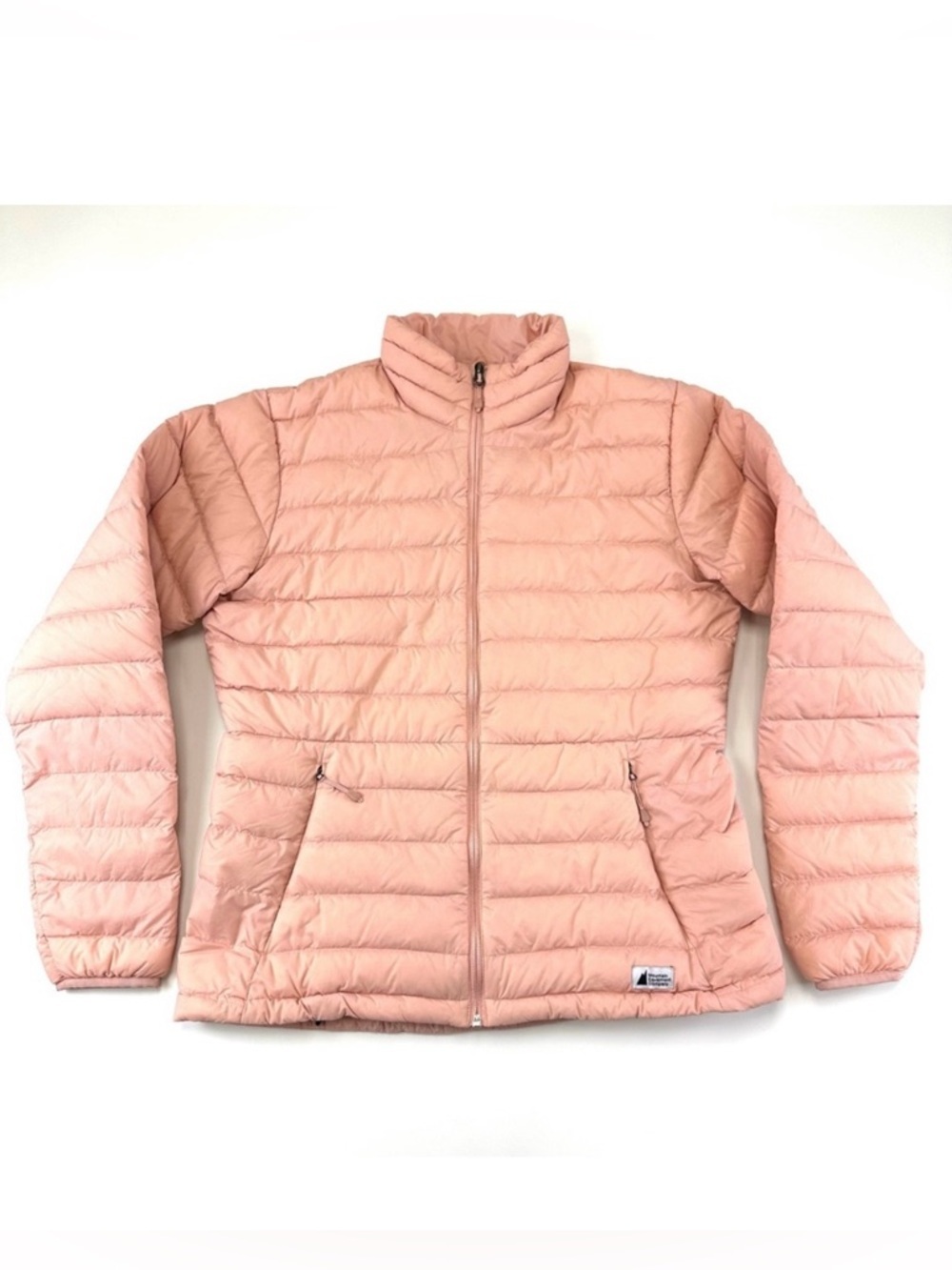 MEC Pink womens puffer coat Large Down filled Quilted lightweight packable